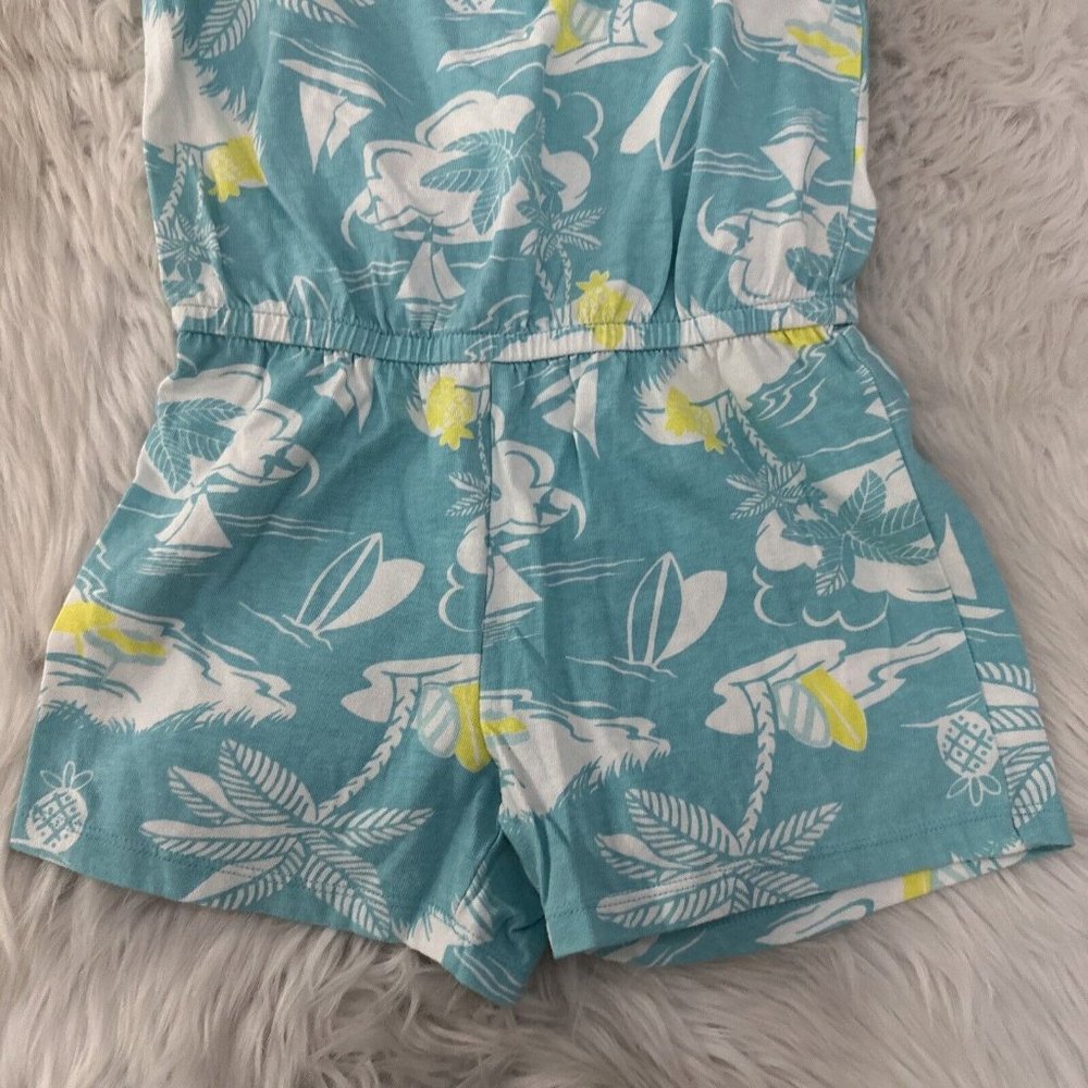 Gymboree girls beachy romper 8 cotton adorable short EUC - Picture 2 of 8